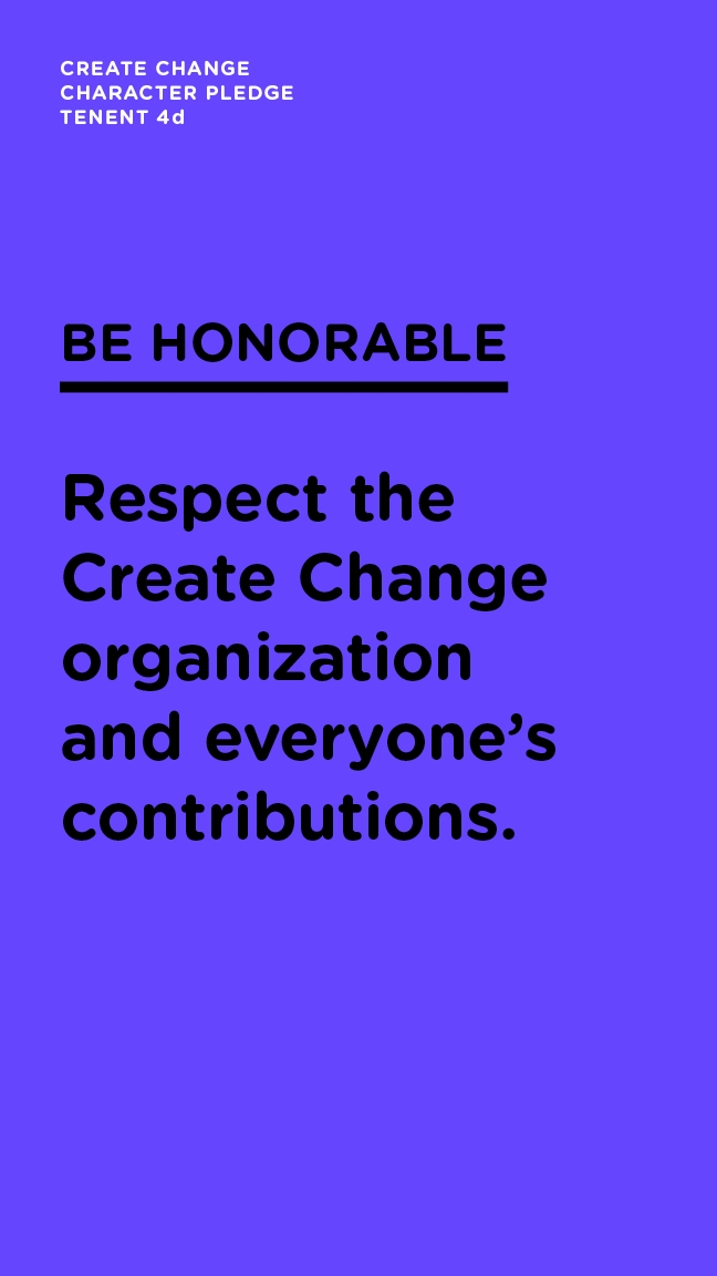 Be Honorable