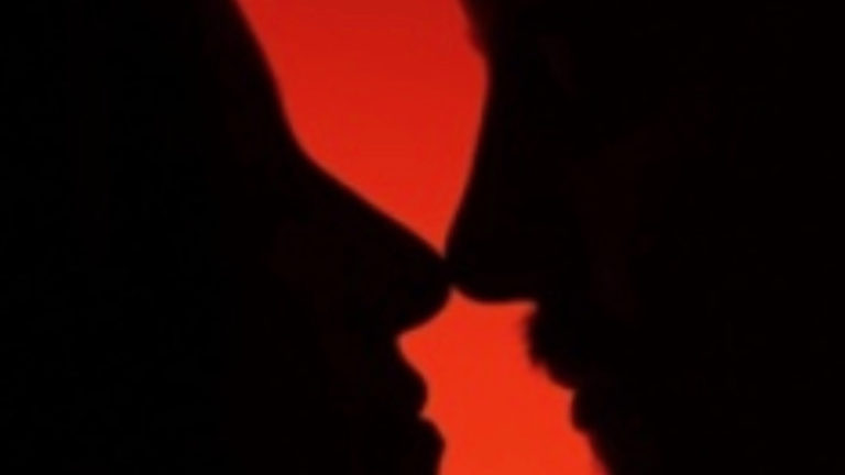 Chyler and Nathan in shadow silhouette